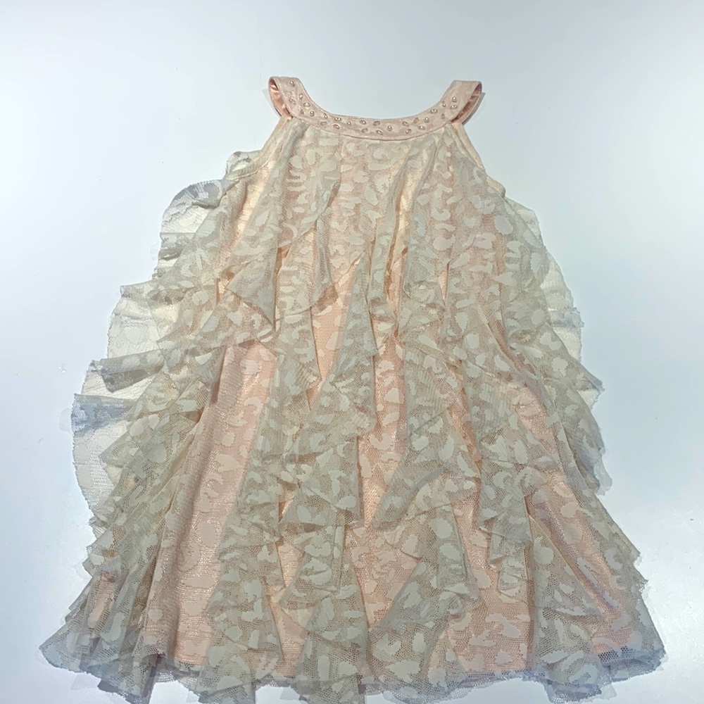 Biscotti girls lace ruffles dress
